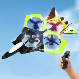 Aereo telecomandato con sensore di movimento aeroplano con luci