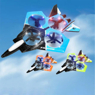 Aereo telecomandato con sensore di movimento aeroplano con luci