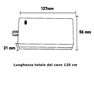 Alimentatore 60 watt trasformatore 12V 5A con spina e jack in uscita