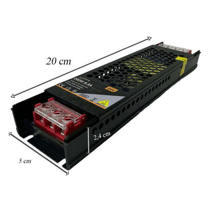 Alimentatore slim stabilizzato 24v 200 watt switch trasformatore 8.3 mha per videosorveglianza e led