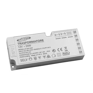 Alimentatore trasformatore da 230v a 12v 24 watt 6 uscite 3 ingressi