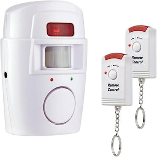 Allarme con due telecomando con rilevatore di movimento di 110°
