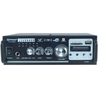 Amplificatore bluetooth 1 ingresso microfono radio FM con telecomando