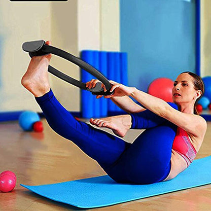 Anello da pilates 37 cm flessibile attrezzo fitness per muscoli addominali gambe braccia