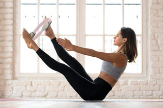 Anello da pilates 37 cm flessibile x addominali gambe braccia