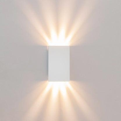 Applique a parete 10 watt da esterno doppio fascio di luce regolabile con effetti lampada da muro IP65 per facciate