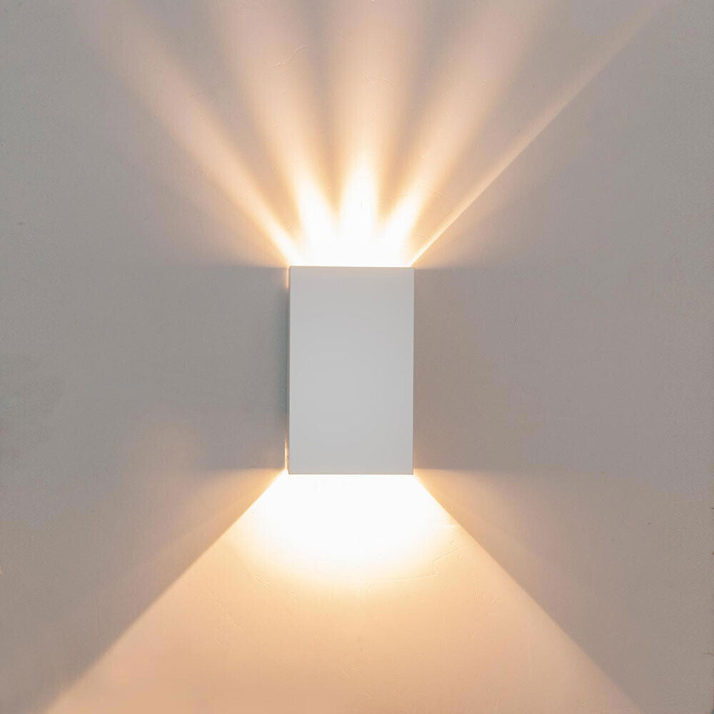 Applique a parete 10 watt da esterno doppio fascio di luce regolabile con effetti lampada da muro IP65 per facciate