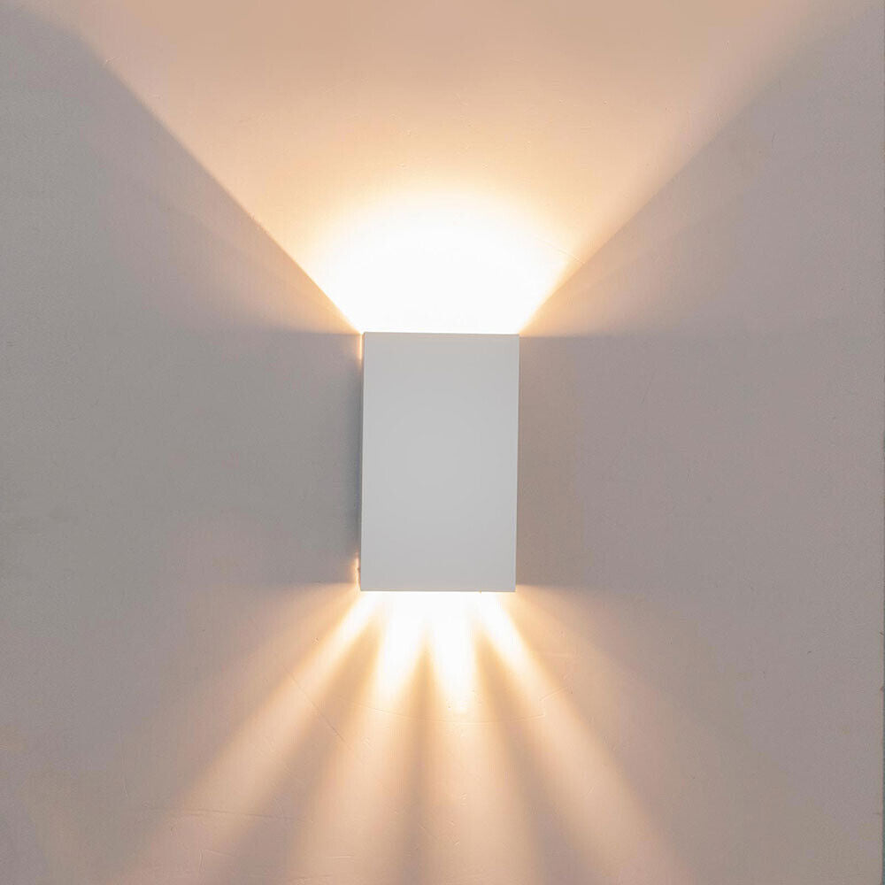 Applique a parete 10 watt da esterno doppio fascio di luce regolabile con effetti lampada da muro IP65 per facciate