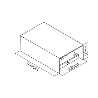 Applique led 10W da esterno doppio fascio di luce regolabile IP65