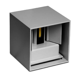 Applique da parete LED COB 12 watt grigio doppia emissione luce IP55