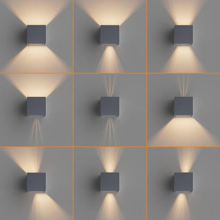 Applique a parete LED tecnologia CCT 12 W doppia emissione luce IP65