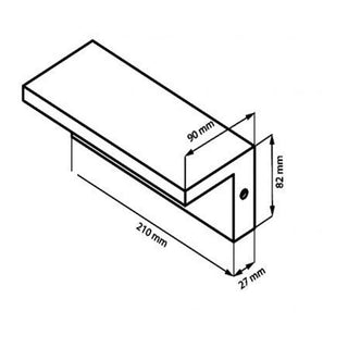 Applique led per esterno 10 watt per facciata balcone terrazzo IP54