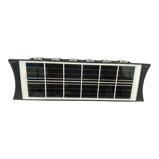 Applique doppia emissione pannello solare 8 e 12 led 2 colori di luce