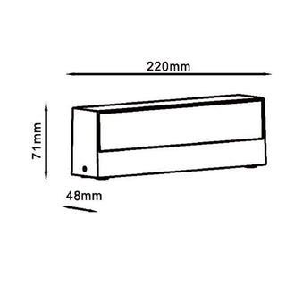 Applique led da esterno a doppia emissione 14 Watt tecnologia CCT IP65