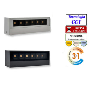Applique led da esterno a doppia emissione 14 Watt tecnologia CCT IP65