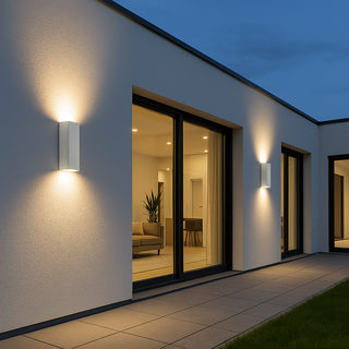 Applique da esterno a doppia emissione di luce 8W tecnologia CCT IP65