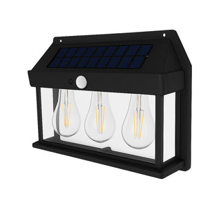 Applique pannello solare 3 watt sensore crepuscolare e movimento IP65