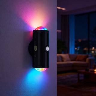 Applique a led ricaricabile RGB con sensore crepuscolare di movimento