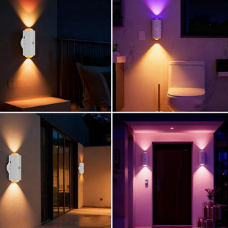 Applique a led ricaricabile RGB con sensore crepuscolare di movimento