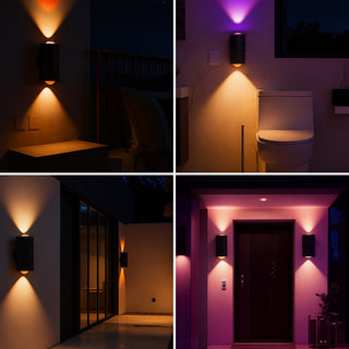 Applique a led ricaricabile RGB con sensore crepuscolare di movimento