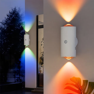 Applique a led ricaricabile RGB con sensore crepuscolare di movimento