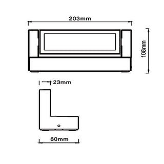 Applique da parete per esterno 21W tecnologia CCT3 inclinabile  IP65