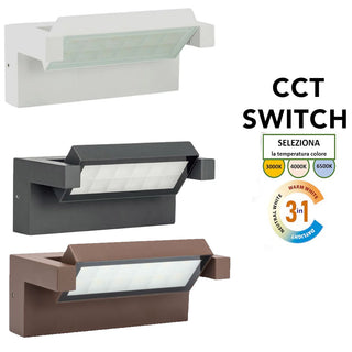 Applique da parete per esterno 21W tecnologia CCT3 inclinabile  IP65