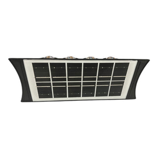 Applique doppia emissione pannello solare 8 e 12 led 2 colori di luce