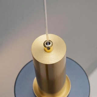 Applique moderna bronzo minimal con diffusore cilindrico nero E27