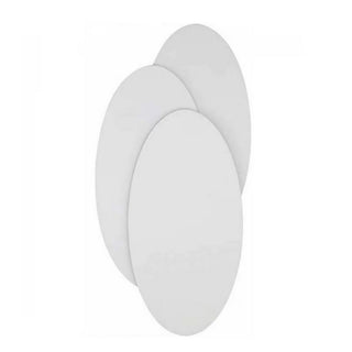 Applique led 3 ovali 12 watt da parete bianca luce 6500k 3000k 4000k