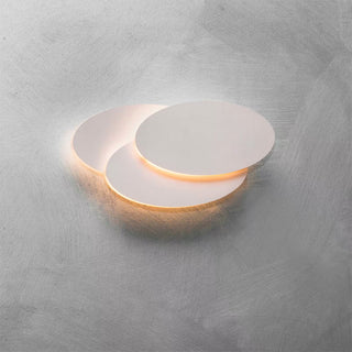 Applique led 3 ovali 12 watt da parete bianca luce 6500k 3000k 4000k