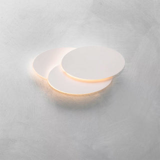Applique led 3 ovali 12 watt da parete bianca luce 6500k 3000k 4000k