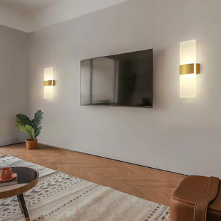 Applique led rettangolare 10 watt doppia emissione 3 colorazione luce