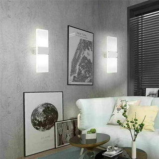 Applique led rettangolare 10 watt doppia emissione 3 colorazione luce