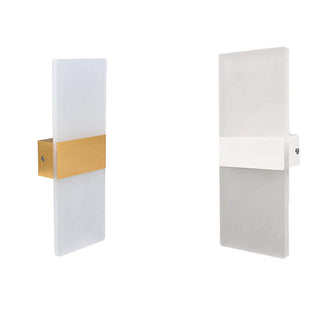 Applique led rettangolare 10 watt doppia emissione 3 colorazione luce