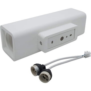 Applique parete doppia emissione di luce in gesso cubo GU10