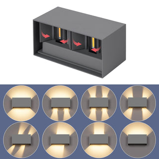 Applique led 24W doppia emissione luce 2 diffusore tecnologia CCT IP65