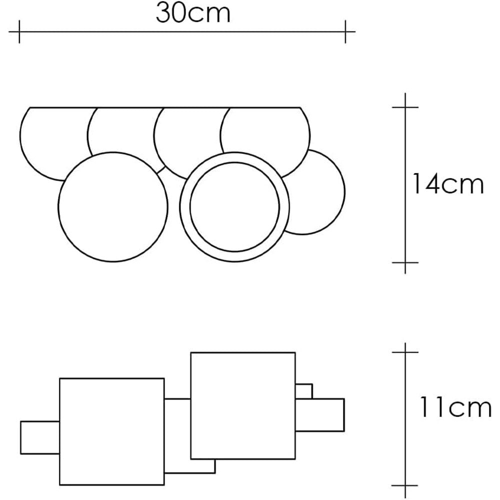 Applique da parete in gesso moderno doppia emissione up e down lampada contemporanea con attacco g9 per corridoio salone