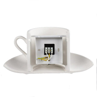 Applique in gesso a forma di tazza da caffè lampada verniciabile G9