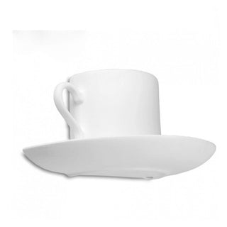Applique in gesso a forma di tazza da caffè lampada verniciabile G9