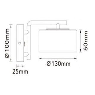 Applique moderno 12WS lampada gx53 tecnologia CCT 3000k 4000k 6500k