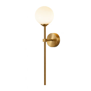 Applique a parete bronzo diffusore sferico design minimal attacco G9