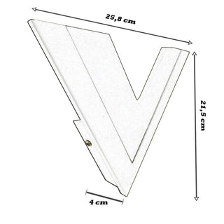 Applique led 9 watt lampada a forma di  V 3 temperature di luce