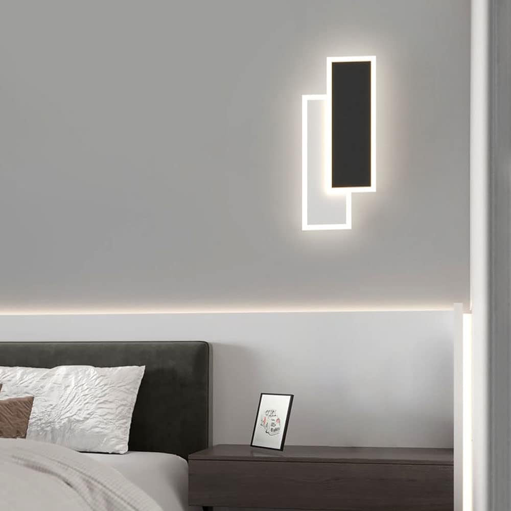 Applique a led 15 watt con tecnologia cct tre colorazioni di luce con switch lampada da parete moderna