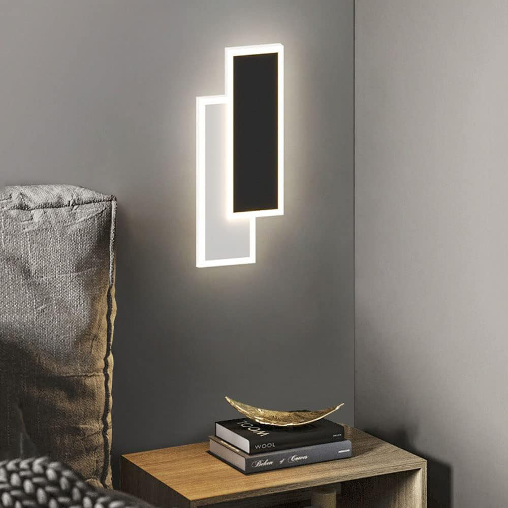 Applique a led 15 watt con tecnologia cct tre colorazioni di luce con switch lampada da parete moderna