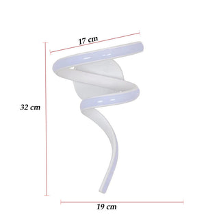 Applique led curvo 10 watt stilizzato 3 colorazione di luce CCT