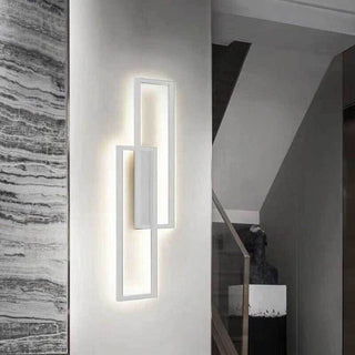 Applique doppio rettangolo 32 watt 3 temperature di luce bianco o nero