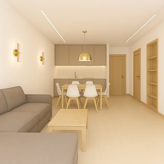 Applique moderno 6W con tecnologia CCT e luce fredda calda naturale