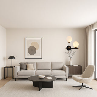 Applique da parete doppia sfera illuminazione decorativa 2 attacchi G9