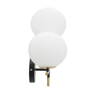 Applique da parete doppia sfera illuminazione decorativa 2 attacchi G9